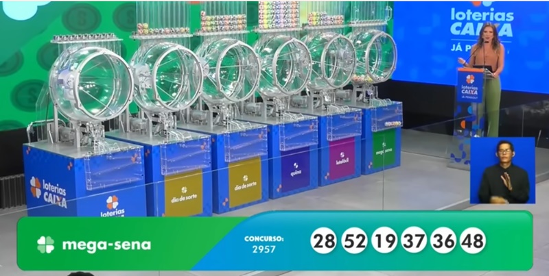 Mega-Sena com números sorteados e destaque para aposta premiada em Barreiras, BA