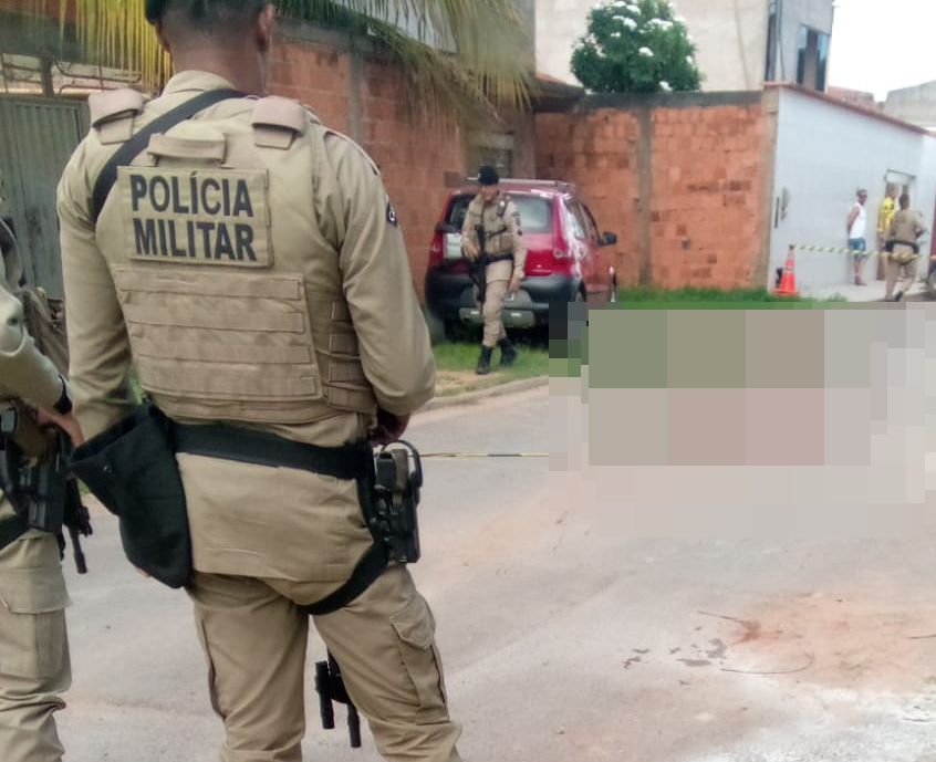 Rua do bairro Sombra da Tarde, em Barreiras, onde homem foi morto a tiros em plena luz do dia