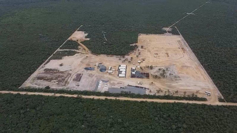 inha de transmissão e subestação do projeto Serra Dourada em instalação no Oeste da Bahia.