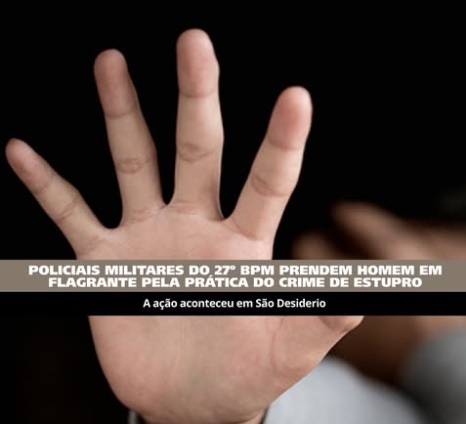 Viatura policial durante ocorrência de prisão por estupro de vulnerável em São Desidério, no oeste da Bahia