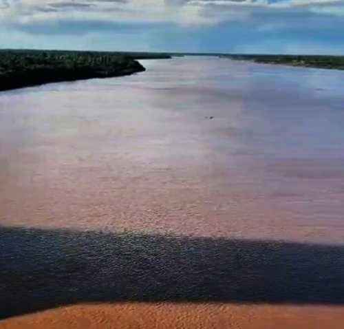 Rio São Francisco com nível baixo em Bom Jesus da Lapa durante janeiro de 2026