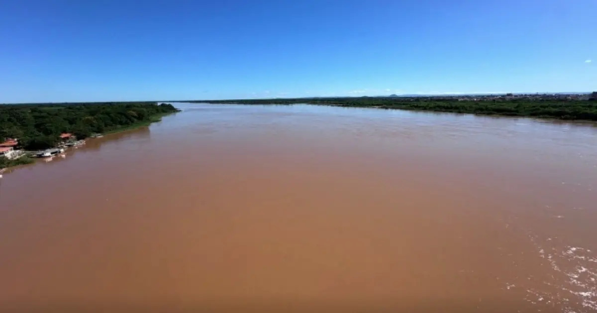 Medição do nível do Rio São Francisco na ponte Gercino Coelho, em Bom Jesus da Lapa