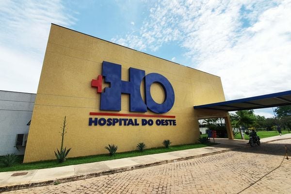 Fachada do Hospital do Oeste, em Barreiras, unidade administrada pela OSID