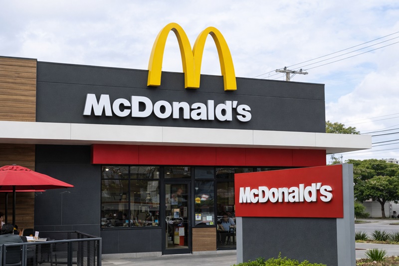 Fachada do McDonald’s com destaque para vagas de emprego abertas em Barreiras, no Oeste da Bahia.