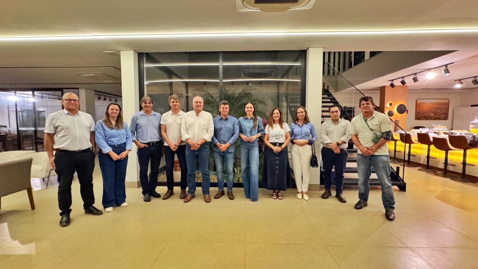 Representantes de entidades do agronegócio participam da primeira reunião de 2026 da Aliança do Agro na sede da Aiba, em Luís Eduardo Magalhães, no Oeste da Bahia.