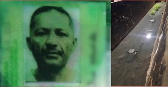 Movimentação de equipes de resgate após homem cair em canal no bairro Vila Dulce, em Barreiras