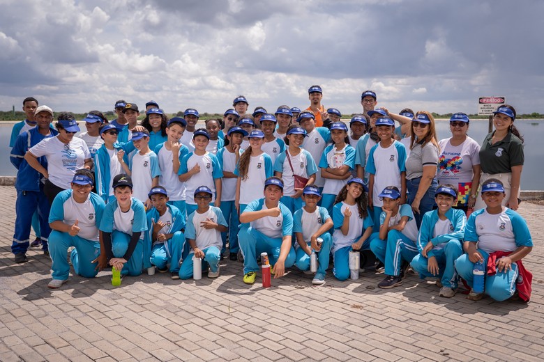 Crianças participam de atividade educativa durante a Semana da Água em Luís Eduardo Magalhães