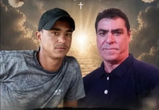 Local do acidente na estrada entre Barro Alto e o povoado de Gameleira, onde dois homens morreram após colisão entre carro e motocicleta