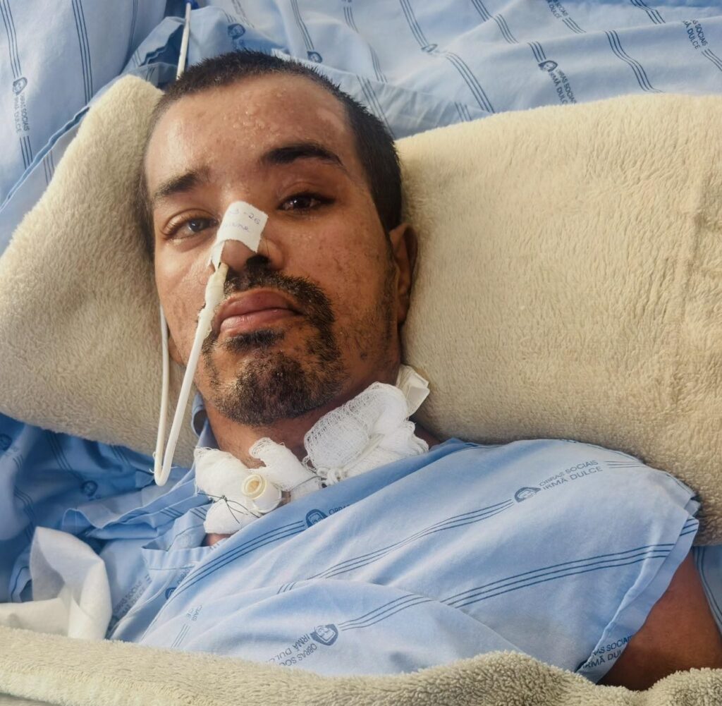 Paciente não identificado internado no Hospital Regional de Irecê após ser vítima de violência