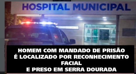 Policial militar realiza abordagem de suspeito após identificação por sistema de reconhecimento facial em Serra Dourada, Bahia