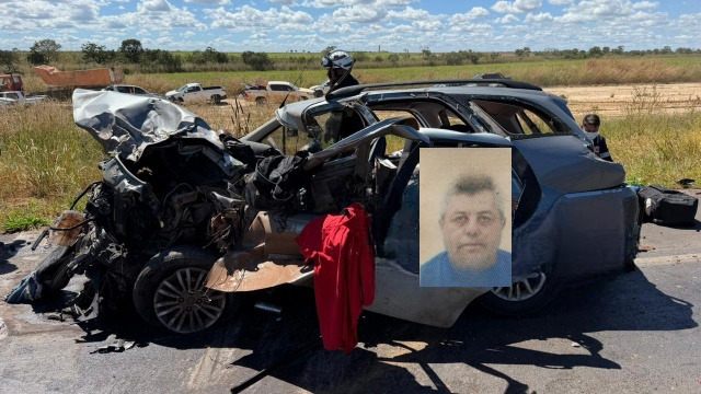 Acidente entre carro de passeio e carreta provoca morte de motorista na BR-242, em Barreiras