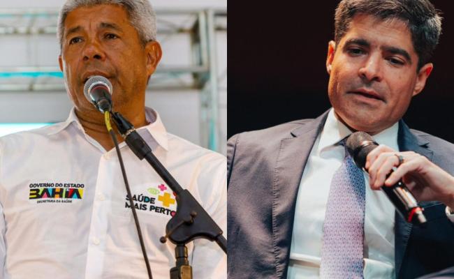 ACM Neto e Jerônimo Rodrigues aparecem como principais nomes na disputa pelo Governo da Bahia em pesquisa eleitoral de 2026