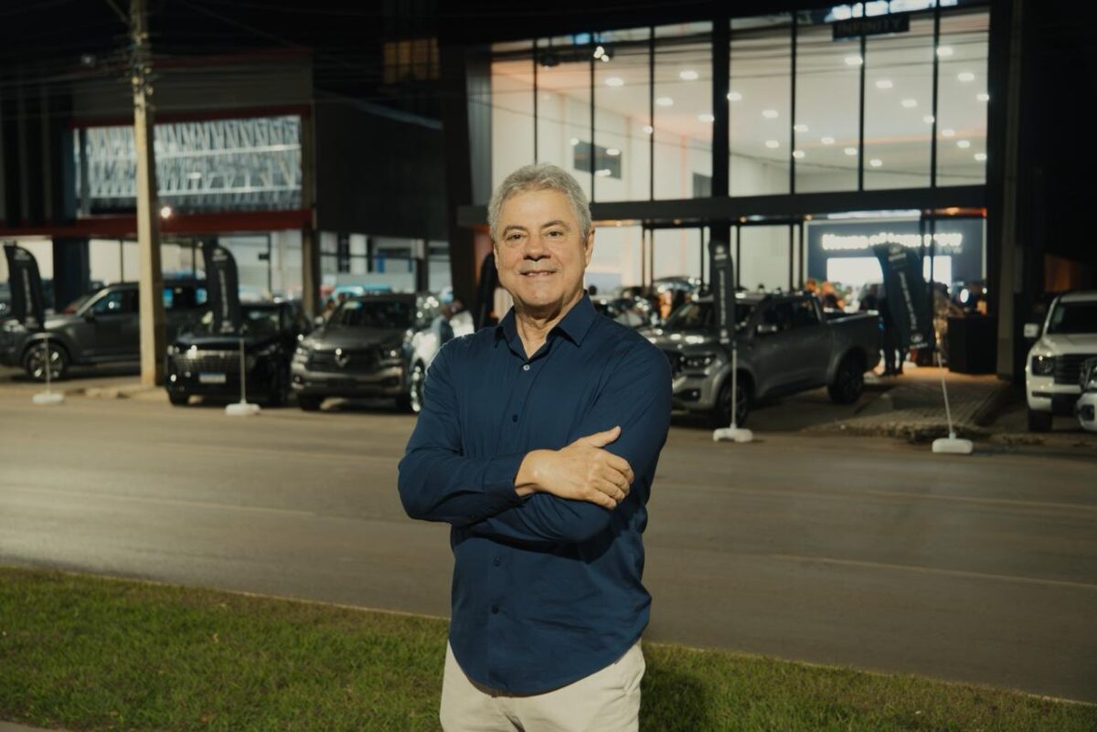 Empresário Zuba Brandão durante inauguração da concessionária GWM Infinity em Luís Eduardo Magalhães, no Oeste da Bahia.