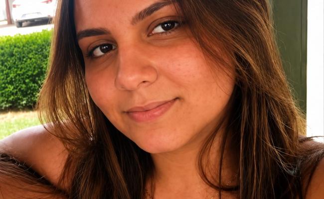 Área de vegetação onde o corpo de Karla Naiany Molfi Reis foi localizado em São Gabriel durante a manhã desta terça-feira.