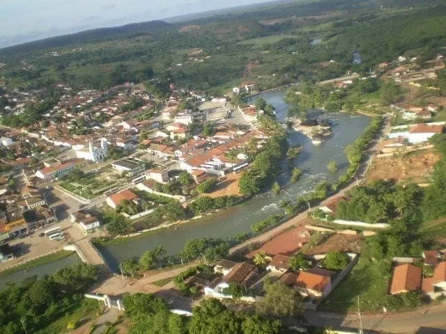 Vista de Correntina durante uma manhã fria, município que registrou a menor temperatura do Nordeste segundo o Inmet.