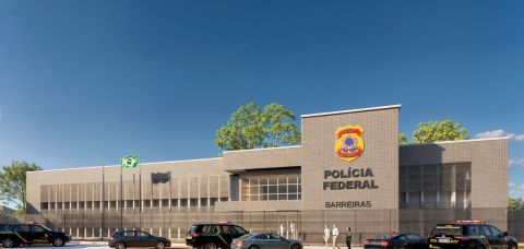 Projeto da nova sede da Delegacia da Polícia Federal em Barreiras, cuja construção será licitada com investimento superior a R$ 20,6 milhões no oeste da Bahia.