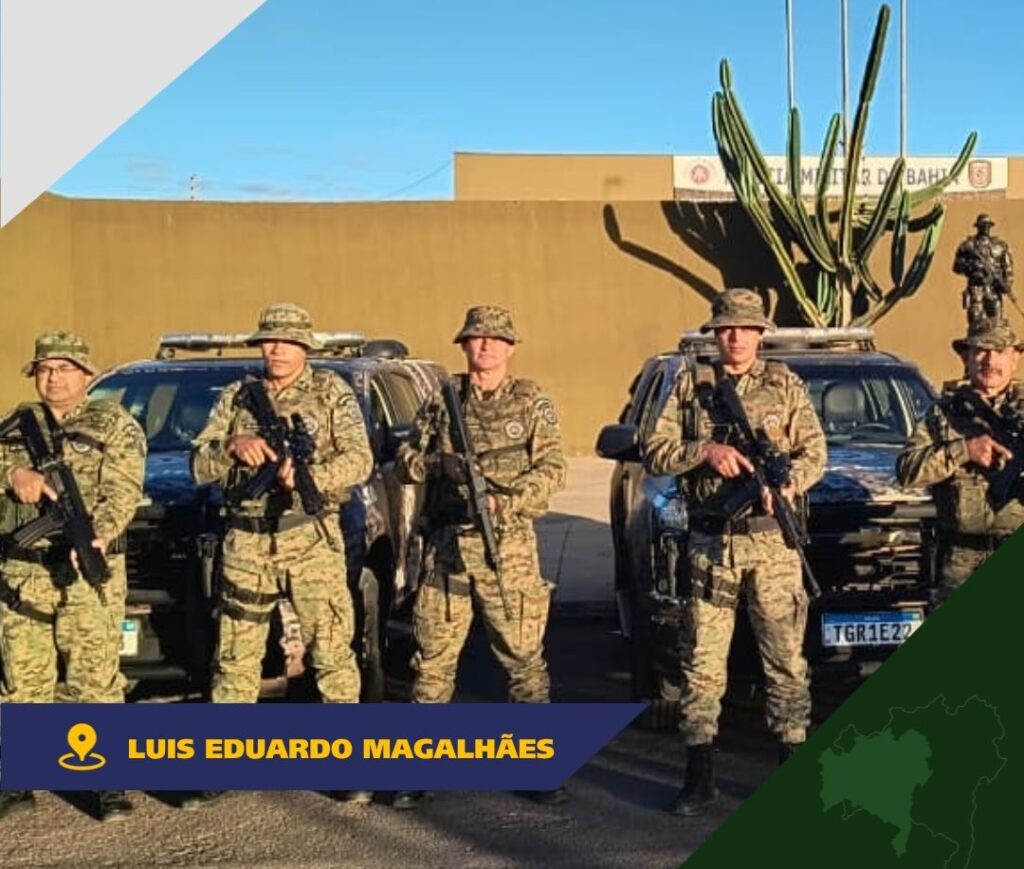 Policiais militares da CIPE/Cerrado participam da 6ª edição da Operação Força Total com reforço do policiamento em municípios do Oeste da Bahia.