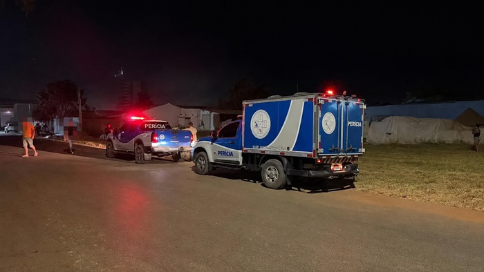 Local onde homem foi morto a tiros no bairro Jardim das Acácias, em Luís Eduardo Magalhães.