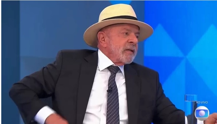 Lula durante entrevista à TV Globo em que foi questionado sobre os índices de violência na Bahia.