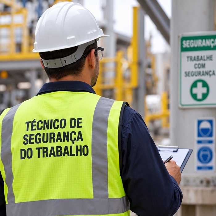 Card de vaga para Técnico de Segurança do Trabalho no Hospital do Oeste, em Barreiras, divulgado pelas Obras Sociais Irmã Dulce.