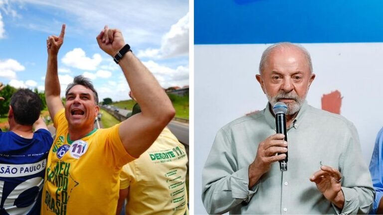 Flávio Bolsonaro aparece à frente de Lula em primeira pesquisa para o segundo turno da eleição presidencial de 2026.