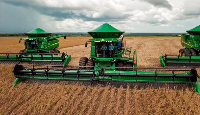Plantação de soja em Luís Eduardo Magalhães, município do oeste da Bahia com destaque nas exportações do agronegócio.